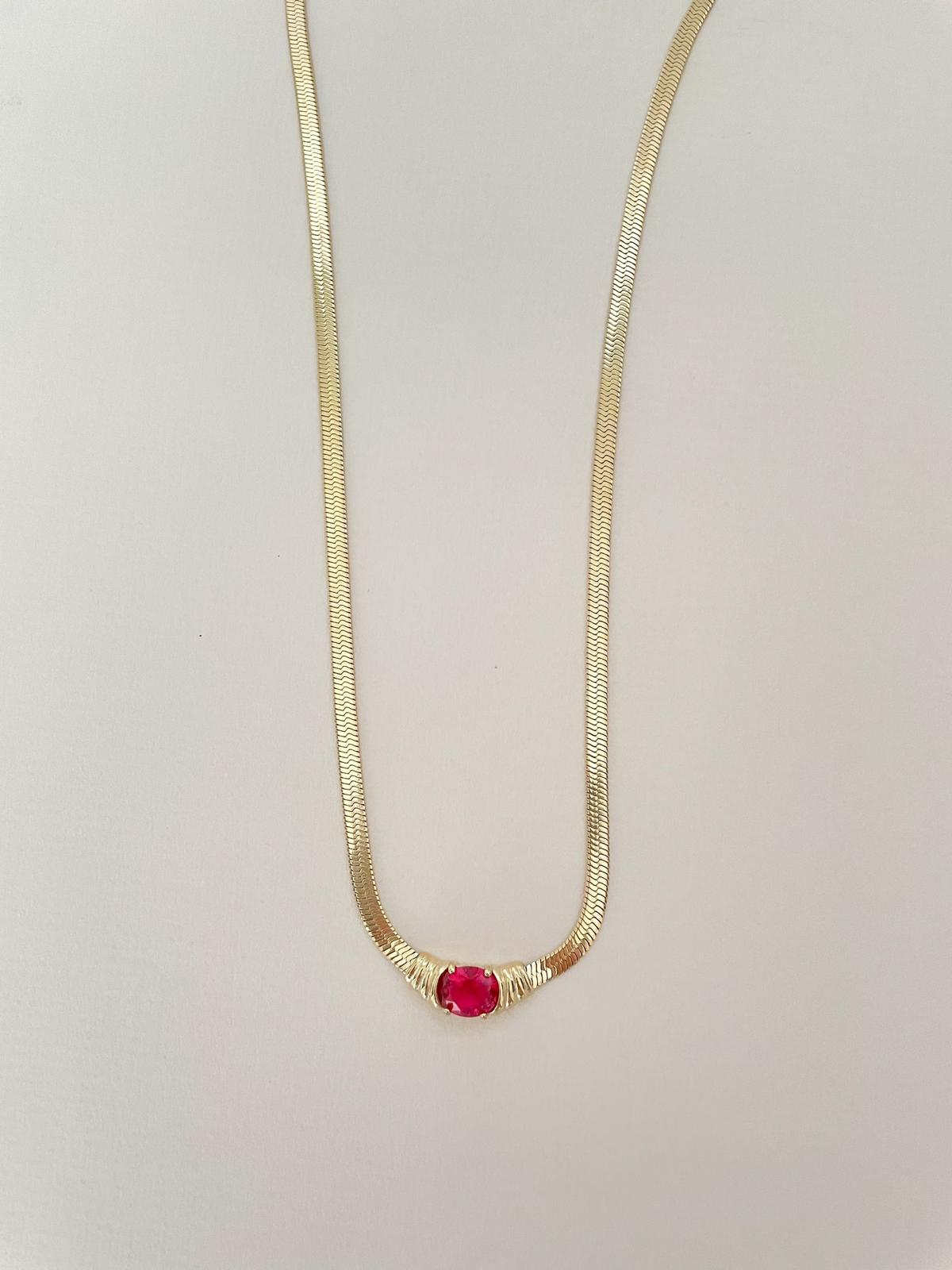 Bella Burgundy Necklace