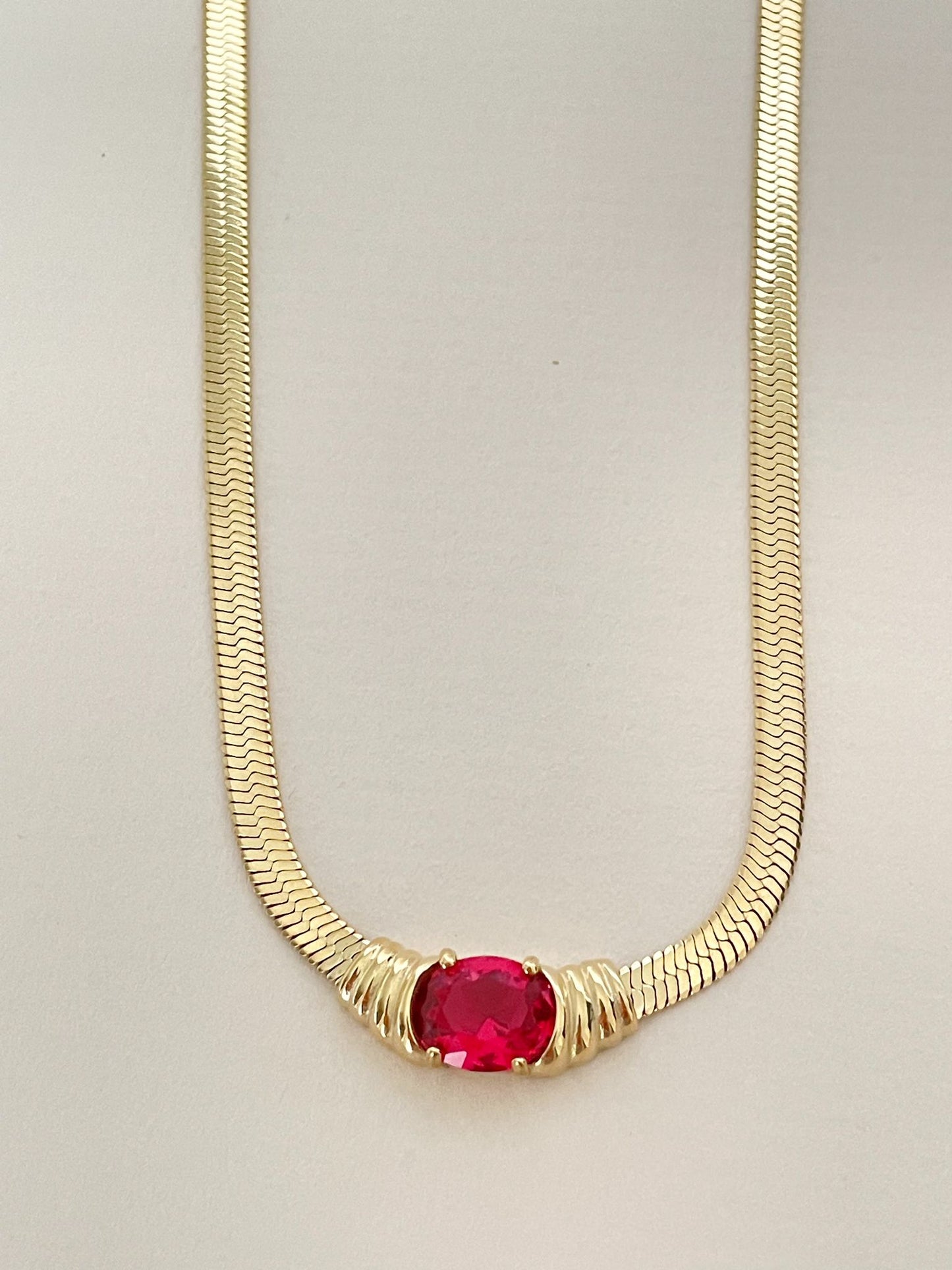 Bella Burgundy Necklace