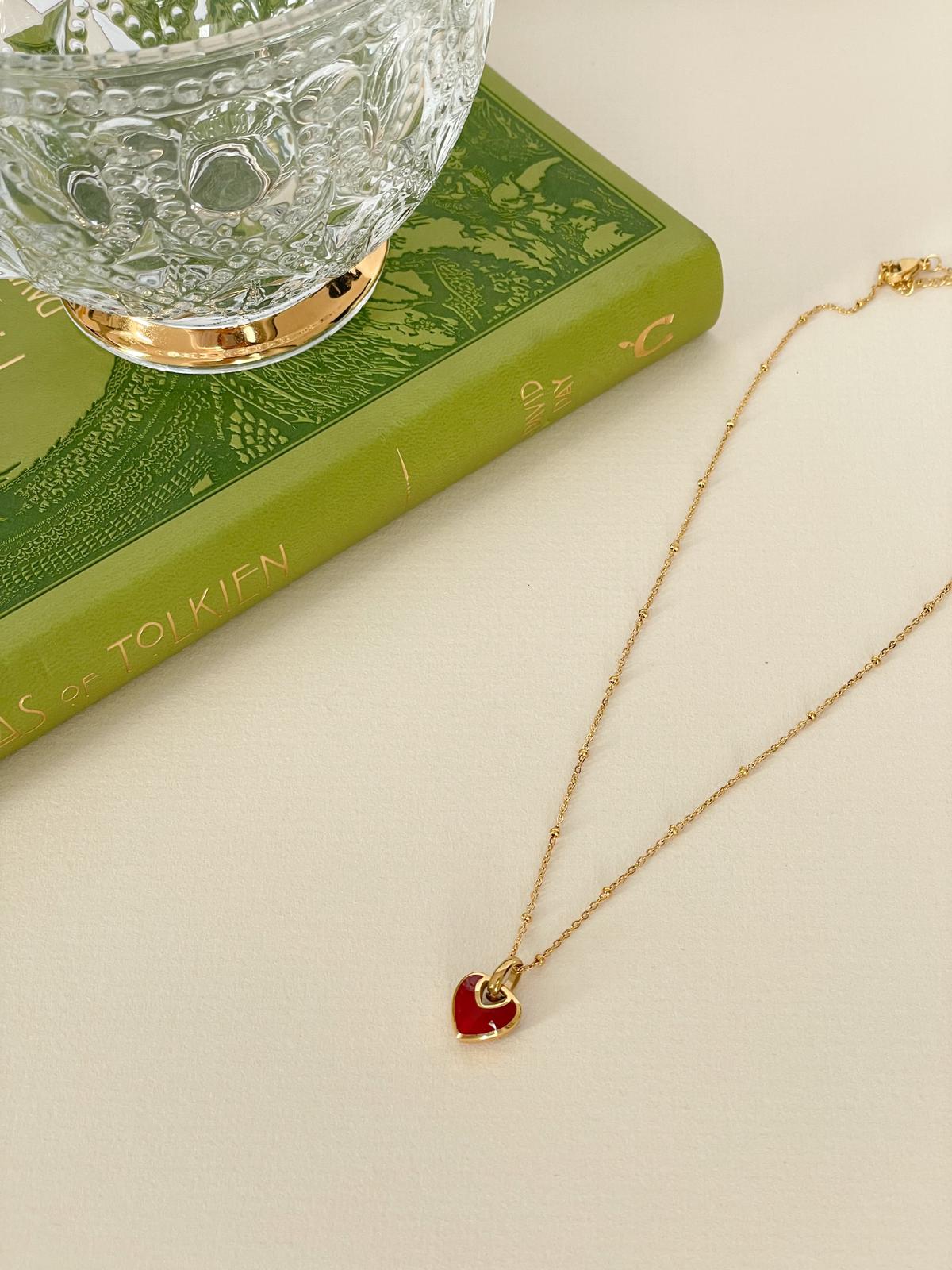 Red Heart  Necklace