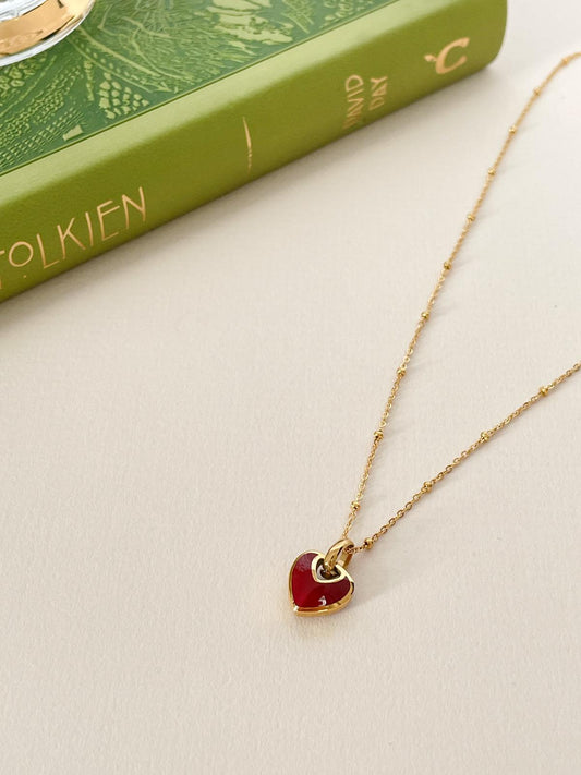 Red Heart  Necklace