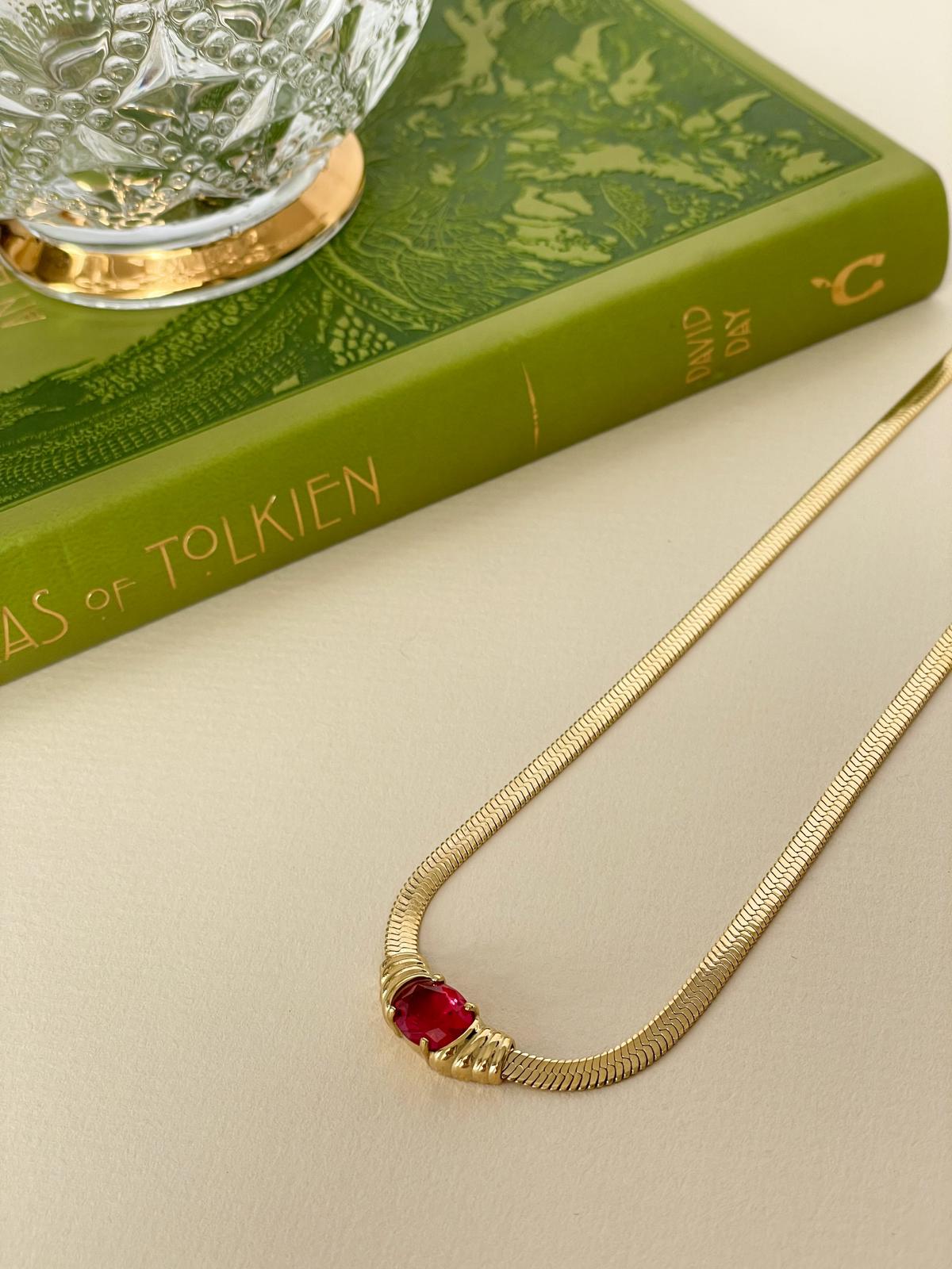 Bella Burgundy Necklace