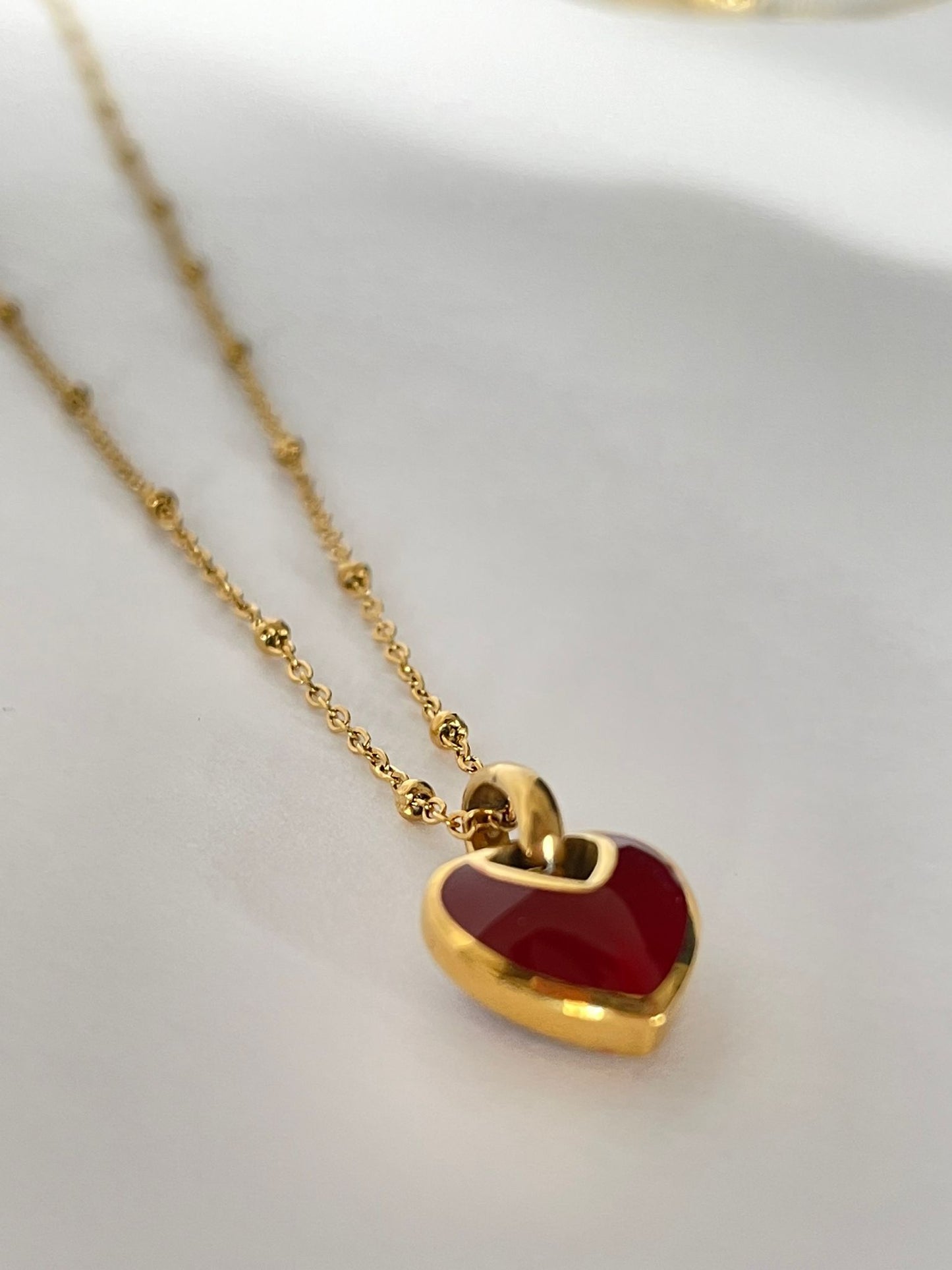 Red Heart  Necklace