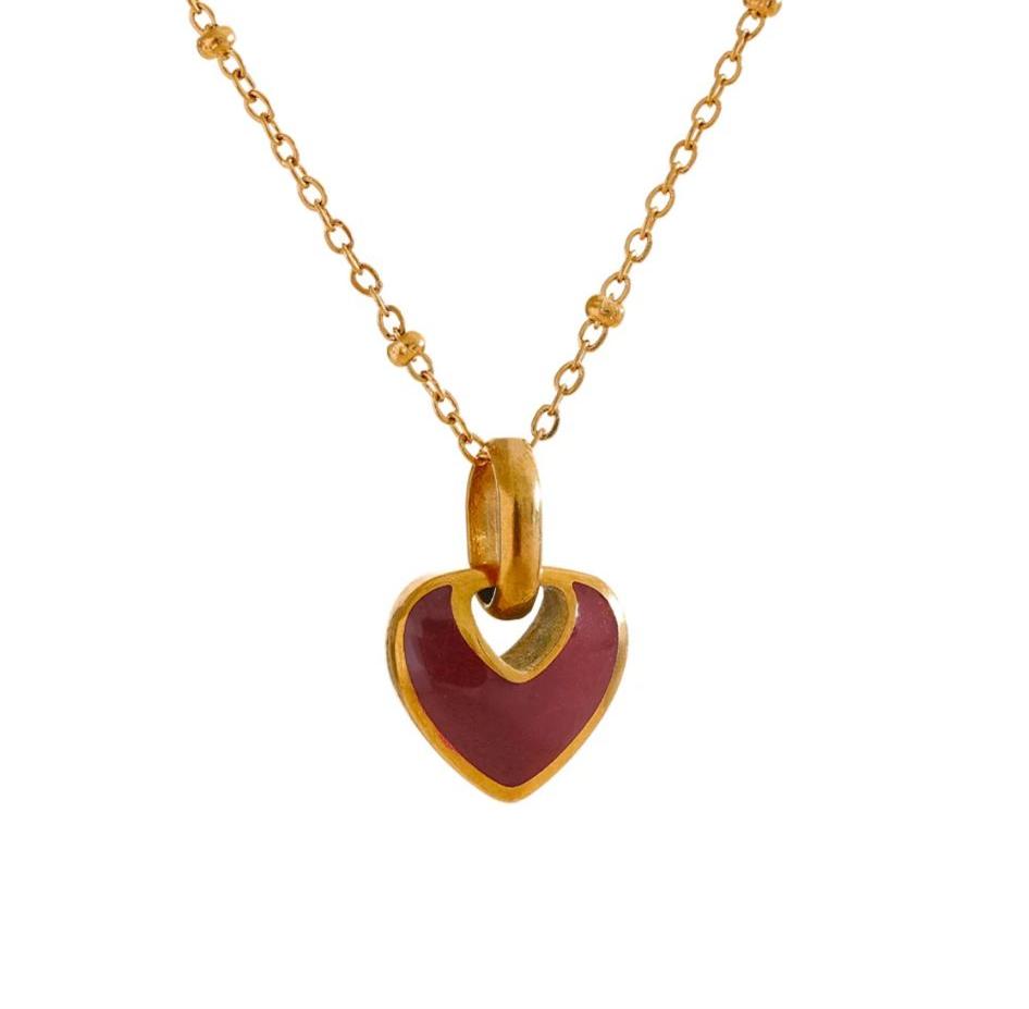 Red Heart  Necklace
