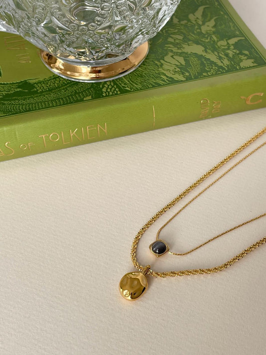Mercury Double Layered Circle Necklace