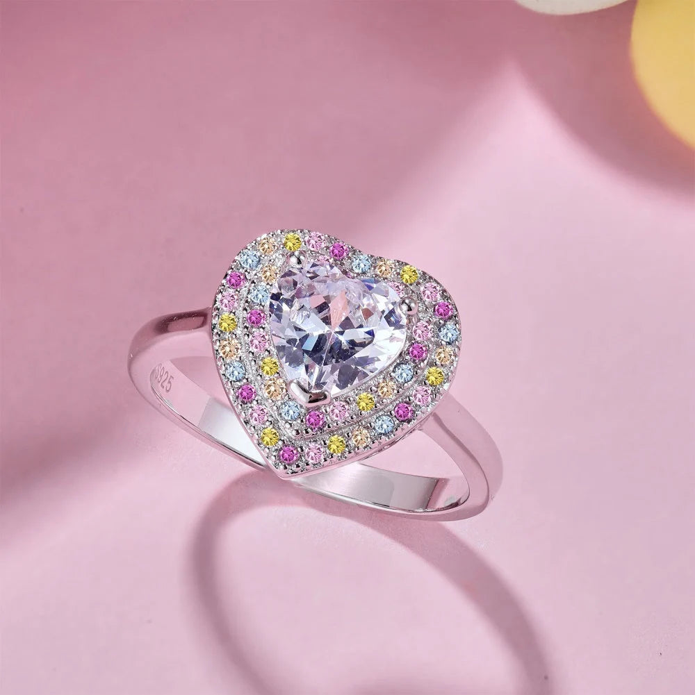 Aurora Heart Ring