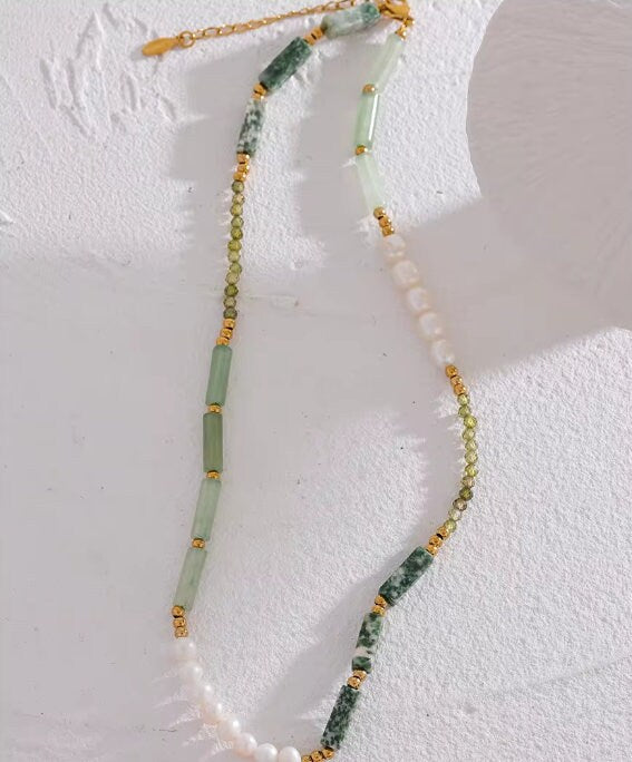 Forest Beaded Necklace