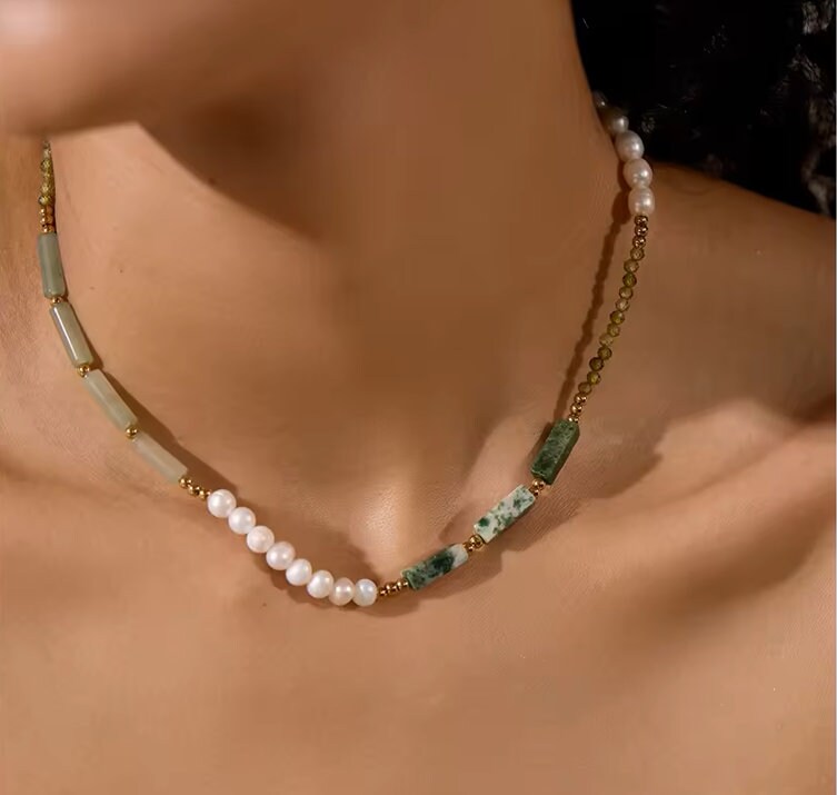 Forest Beaded Necklace