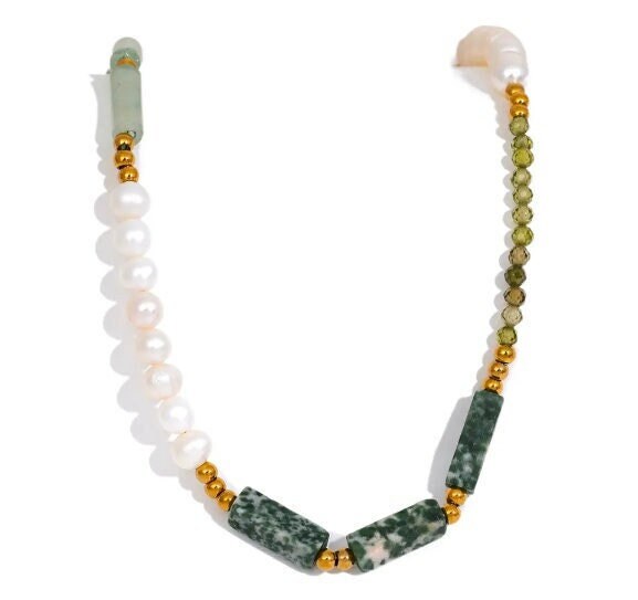 Forest Beaded Necklace